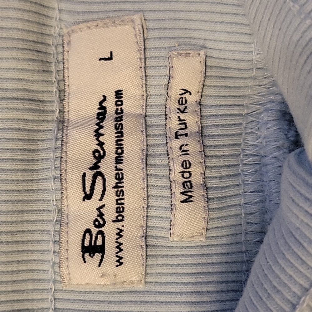 Ben Sherman Light Blue Drawstring Sweats Size Large - Picture 5 of 6